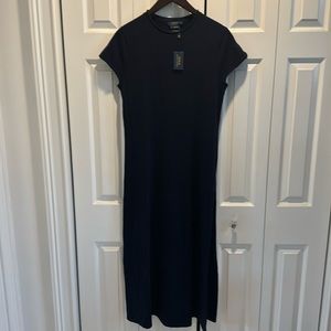 Polo Ralph Lauren cashmere navy dress NWT